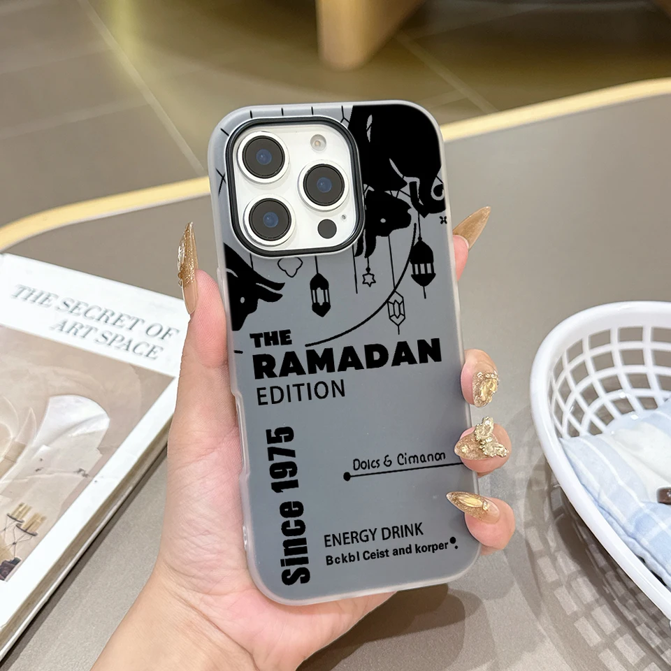 Funda de silicona mate con logo b-bulles, versión fashion, 2 en 1, para iPhone 17 Air 16 15 14 13 Plus 12 Pro 6