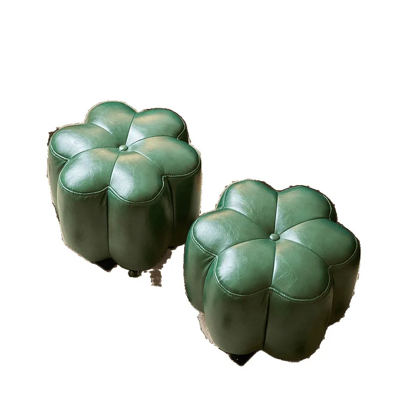 

Light luxury high sense Internet celebrity small stool with wheels mobile stool universal wheel small bench