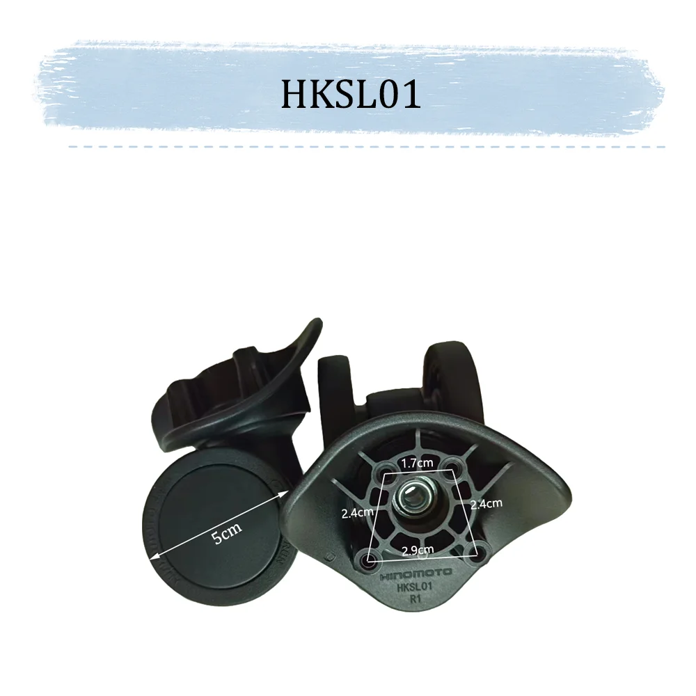 For HINOMOTO HKSL01 Universal Wheel Replacement Suitcase Silent Smooth Convenient Shock Absorbing Rotating Accessories Wheels