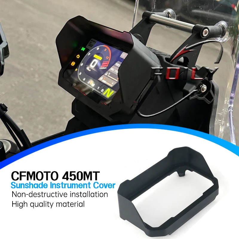 

CFMOTO 450MT 450 MT ACCESSORIES Gauge cover Sun visor protector Protective cover Motorcycle wrap-around gauge frame