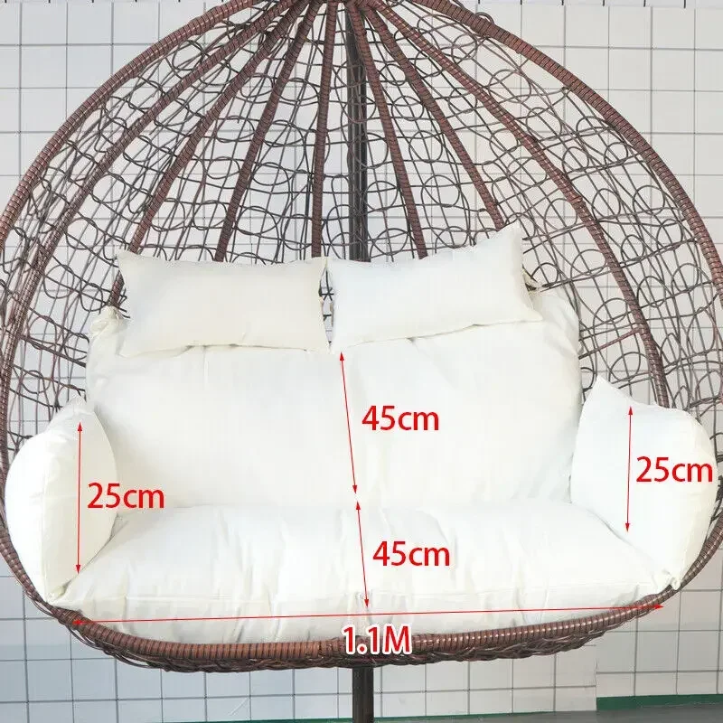 Unstuffed Double Hanging Swing Egg Chair Cushion Cover Hanging Hammock Chair Cushions Basket Pad Swing Seat Cushion No Swing