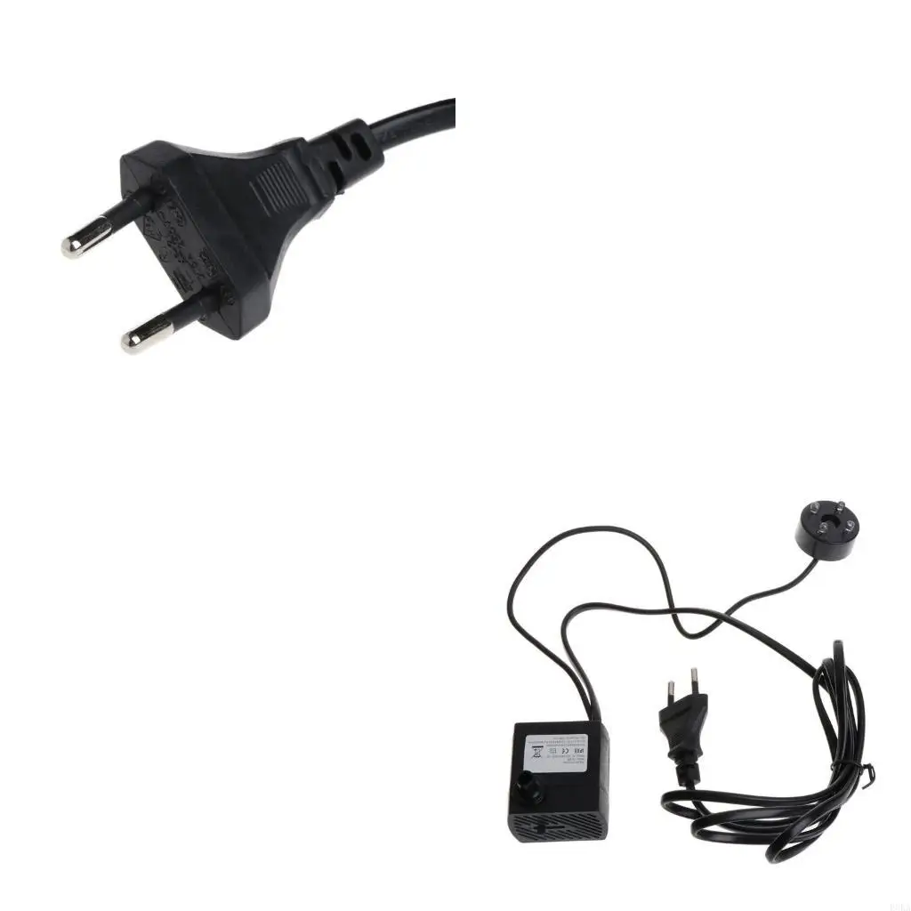 Aquarium Water with Suction Cups Mini Size Quiet with LED Light 5W Fountain Pond Pumps