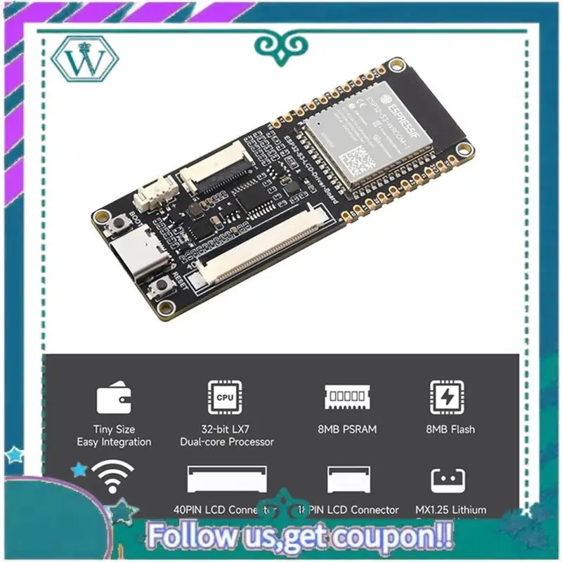 

Upgraded ESP32 S3 N8R8 And ST7789 2.8Inch LCD Kit Captive Touchscreen Display 240X320