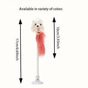 Vantuz, ses çıkarmak için bir bahar çanları, sıçanların kedinin dikkatini çekmek için çiğnemesi için, rastgele renk, 1 paket ilkbaharda en çok satılan 8 satış, cat-no. 7