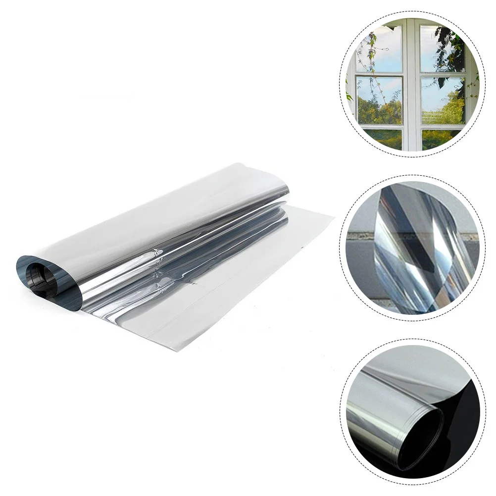 2 Way Mirror Film One Waterproof Window Films Bathroom Glass Blackout The Pet Static Cling for Cars