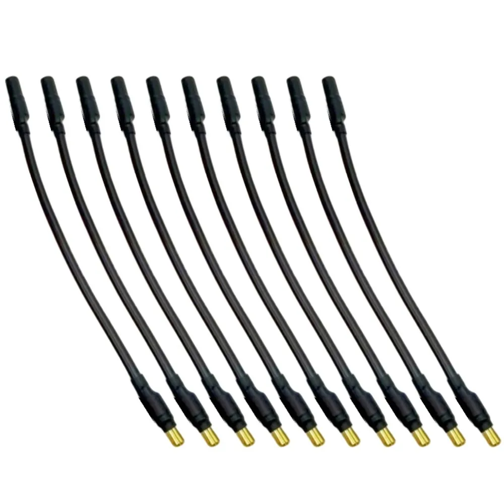 ABGE-10Pcs Motor Extension Cable 3.5Mm Banana Head 16AWG Soft Silicone Wire For Model Aircraft Black