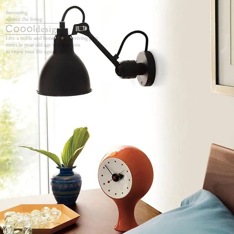 Nordic Modern Wall Lamp Beside Bedroom Study Living Room Ajustable Mechanical Arm Wall Light LED Wandlamp Luminaria Sconce