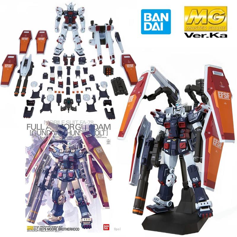 

Bandai MG 1/100 Full Armor Gundam Ver.ka 25Cm Gundam Thunderbolt Anime Original Action Figure Model Assemble Toy Gift Collection