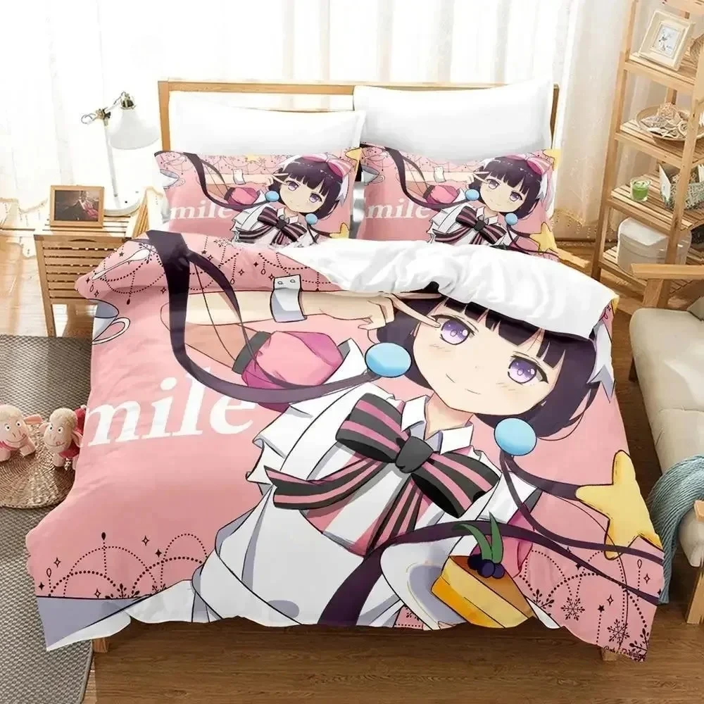 

3D Kawaii Blend S Bedding Set Printed With Pillowcase Duvet Cover Soft Queen King Size Bedclothes Home 3D Anime Bed Sheet Set