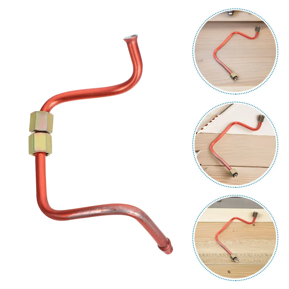 

3 Pcs Copper Pipe for Air Compressor Aluminum Fittings Kit High Efficiency Oil Free Pneumatic Hose Reliable Pressure Relief