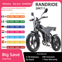 RANDRIDE DM711 Electric Bicycle Dual Motor 500W*2 48V20Ah Battery 20 Inch 4.0 Wide Tire Adult Bicycle