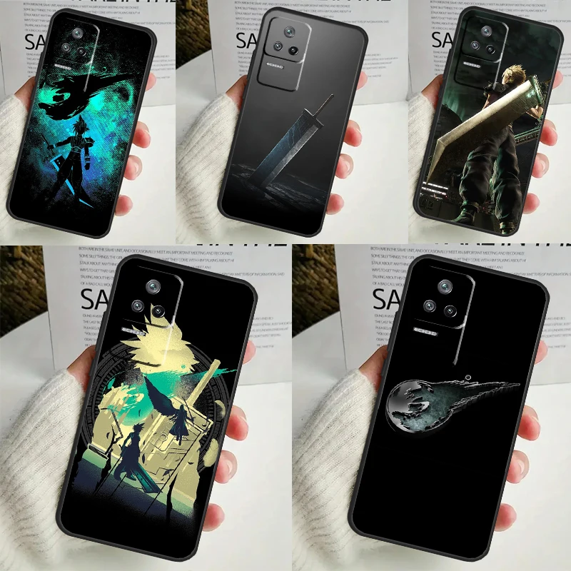 Final Fantasy VII Case For POCO X6 Pro M6 X5 X3 M5s F3 F5 Xiaomi 14 Ultra 13 12 Lite 11T 12T 13T Pro Coque