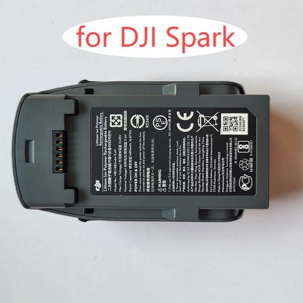 Intelligent Flight Drone Original Battery For DJI Spark Propeller Blade Drone 11.4V1480mAh Battery Rechargeable Accessories Part