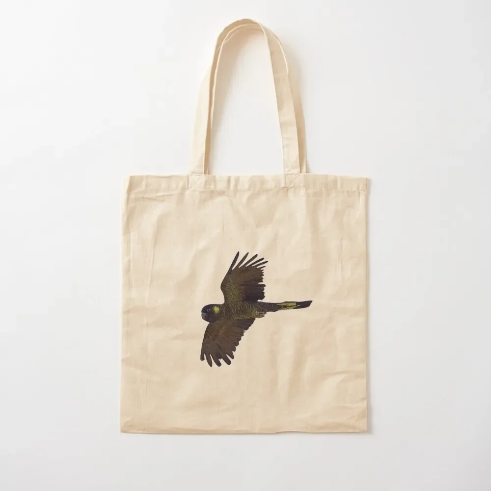 Yellow Tailed Black Cockatoo Color Design Tote Bag custom tote bag handbag Tote Bag