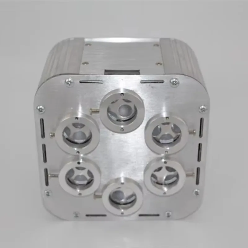 New Design 6-Port RGBW and Sparkling Fiber Star Ceiling Projector