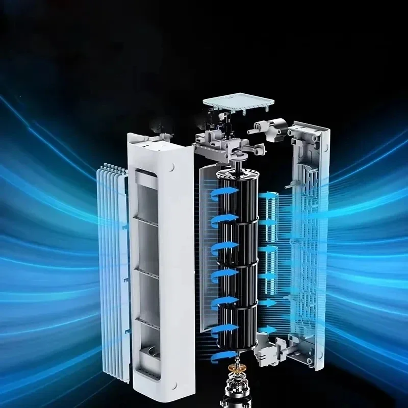 2023 zdalnie sterowany na ścianie bezlistny wentylator przenośny USB do ładowania biurowego wentylator klimatyzacji biurowego duża wieża chłodnicza