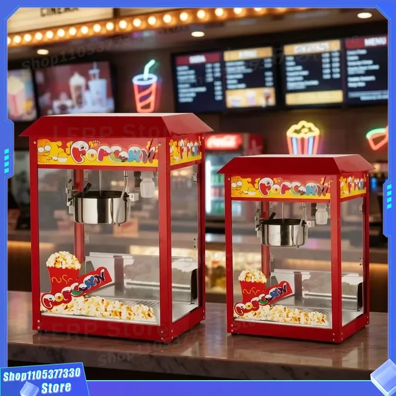 Commercial Popcorn Machine Electric Corn Maker for Theater Home Use High Efficiency Snack Equipment Electric Popcorn Maker