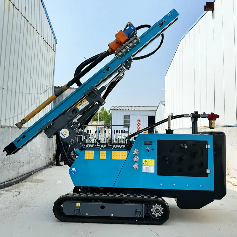 Impianto di perforazione idraulico diesel personalizzato DTH per operazioni di estrazione e estrazione di pozzi aperti Costruito su misura