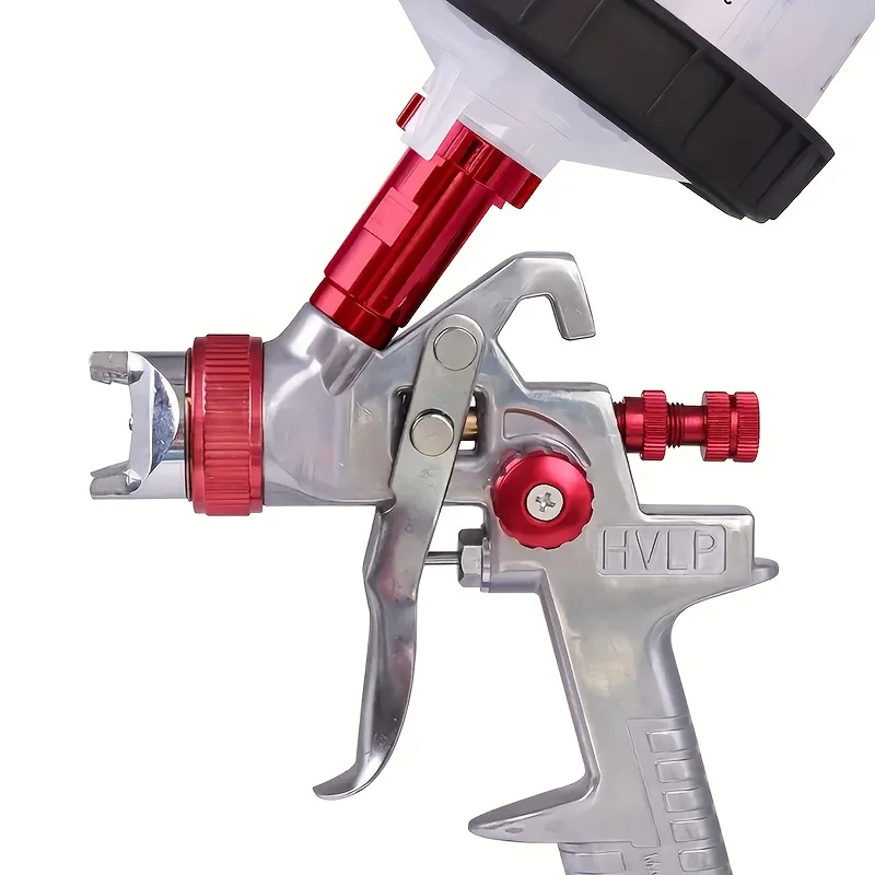 

HVLP Spray Gun with Replaceable 1.4/1.7/2.0mm Nozzle Gravity Feed Airbrush Kit Car Primer,Furniture Surface Spraying,Wall Painti