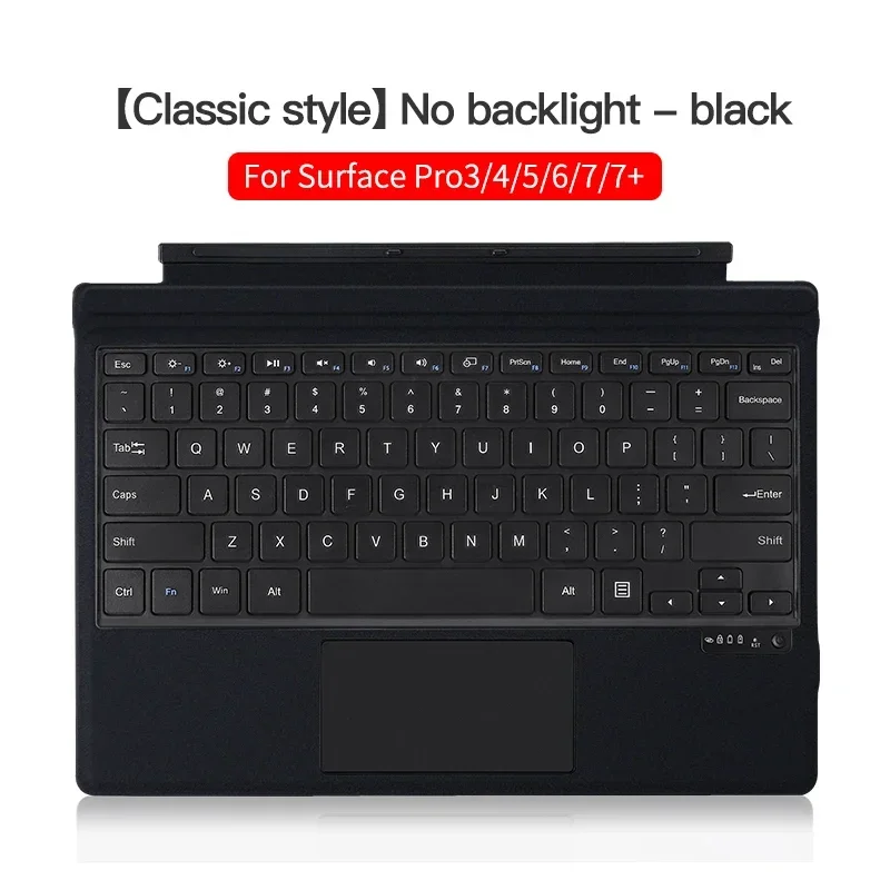 US/EU Wireless Tablet Keyboard for Microsoft Surface Pro 7 Plus 6 5 4 3 Go 1 2 3 with Colorful Back Light Trackpad Laptop