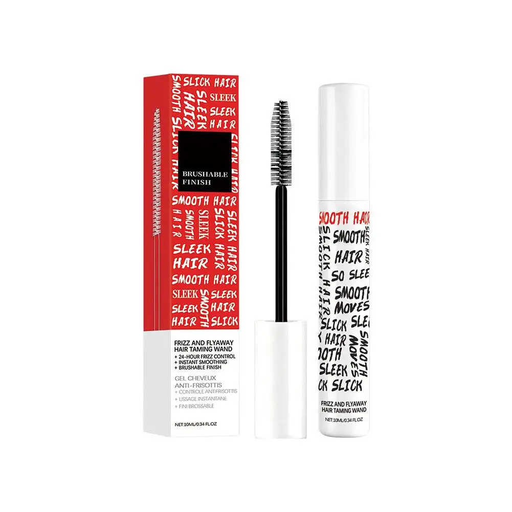 곱슬머리 관리 헤어 테이밍 완드 가벼운 젤 포뮬러 부드러운 스타일링 스틱 24시간 지속 부드러운 브러시 가능 마무리 스틱 휴대용