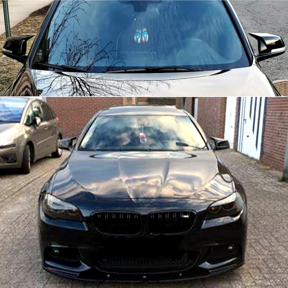 

For BMW 5 6 7 Series F10 F11 F18 GT F07 F06 F12 F13 F01 F02 2013 2014 2015 2016 Gloss Black Side Wing Rearview Mirror Cover Cap