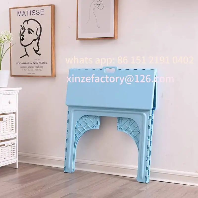 Set tavolo da pranzo e sedia pieghevoli per bambini personalizzabili, scrivania in plastica per uso domestico per bambini, portabl esterno