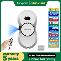 Robot Window Cleaner Liectroux HCR-10,Water Spray,Window Cleaning Robot Vacuum,Smart Home Glass Wall Washing,High Vacuum Suction