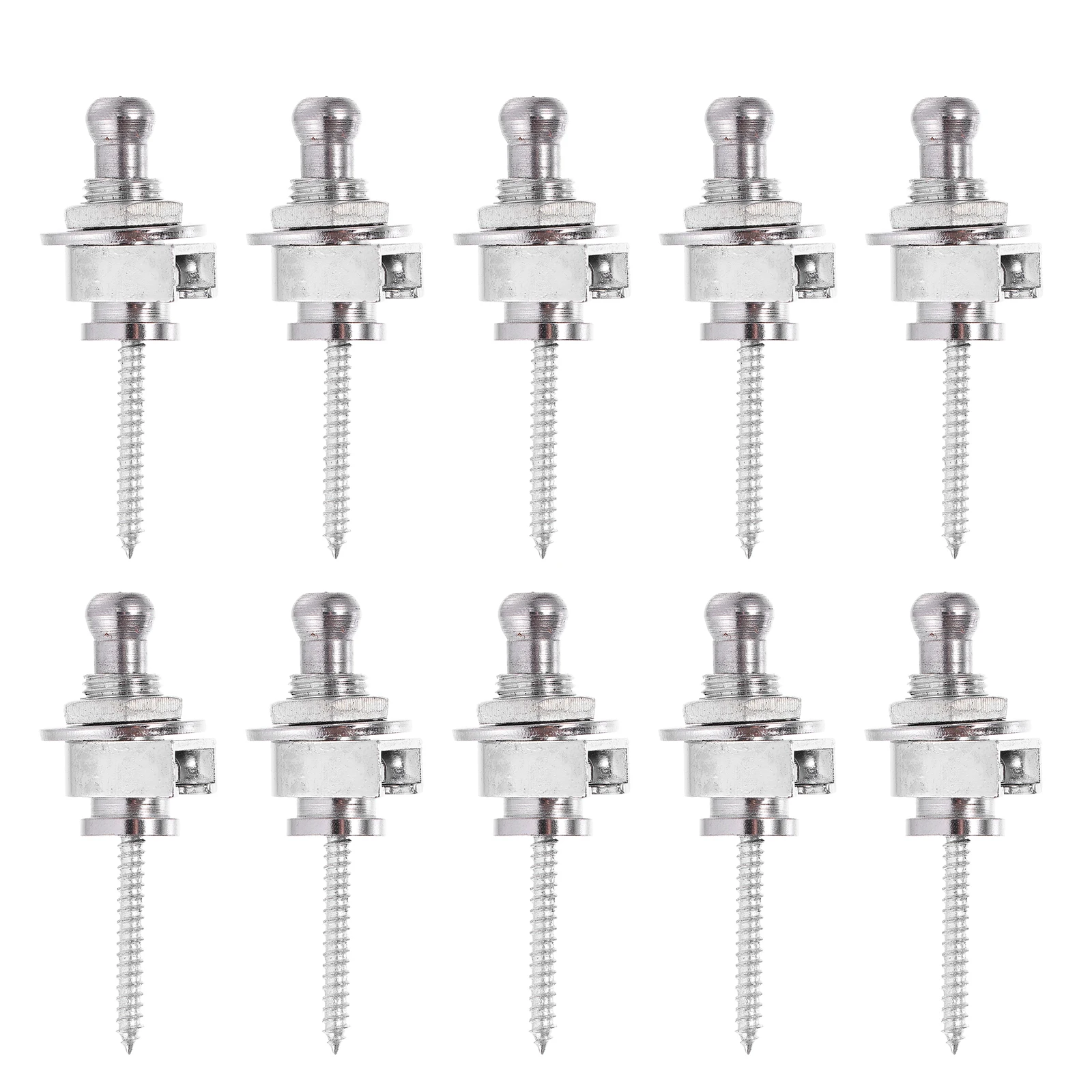 

10 Pcs Guitar Fastener Instrument Safe Lock Strap Button Anti-skid Fixing Electric Iron Nail