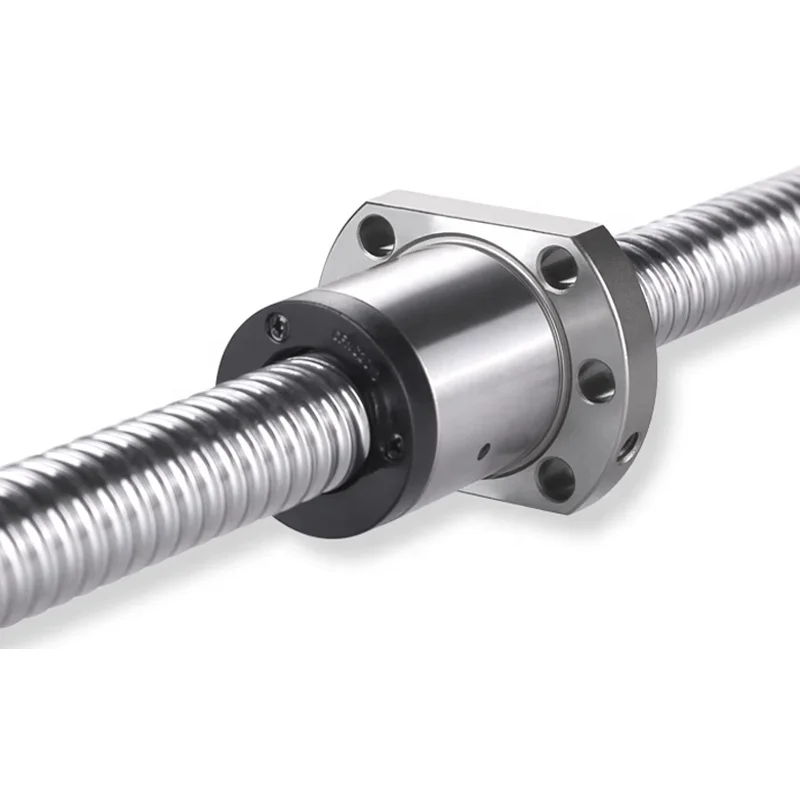 Professional Motion  1605 Stainless Steel Ball Screw 16mm 5mm Lead Flange Nut C7 Rolled Precision CNC Industrial