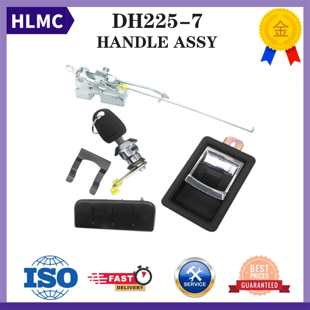 Excavator Accessories DH150 DH220-5 DH225-7 Doosan Excavator Parts Cab Door Lock Assy