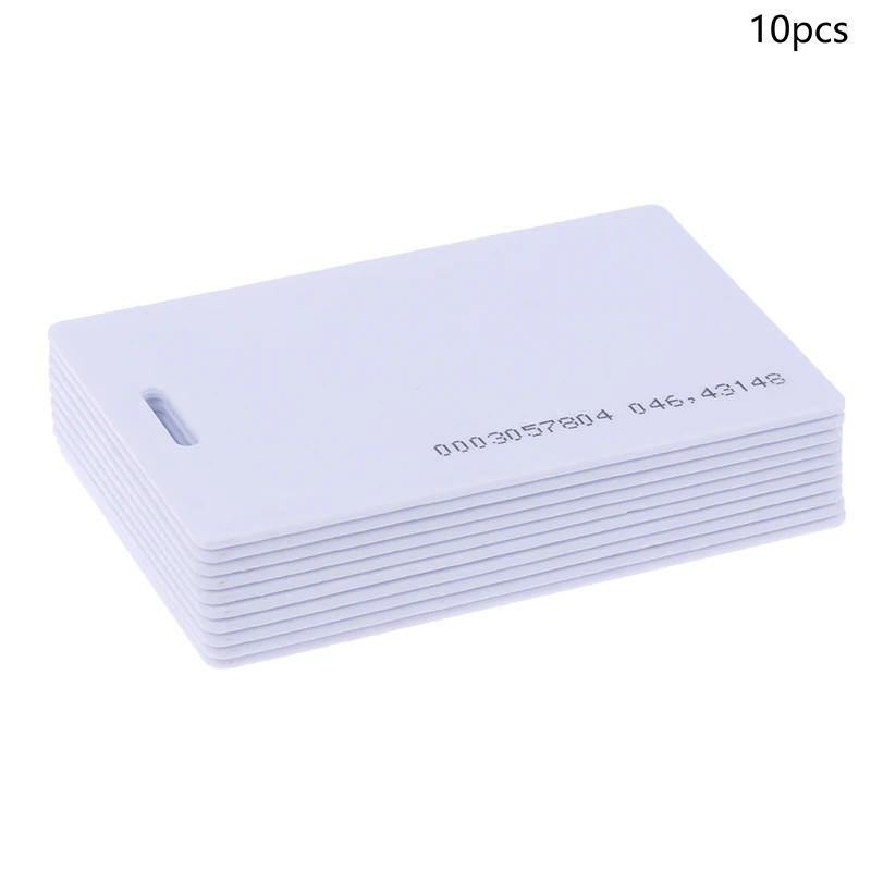 10個の書き換え可能な複合キーカード,コード付きIDカード,tk 4100チップ,周波数rfidカード,コピー可能な複製可能な白いカード