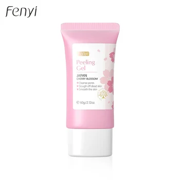 Sakura Exfoliating Gel Face Body Scrub Deep Cleansing Pores Gentle Peel For Blackhead…