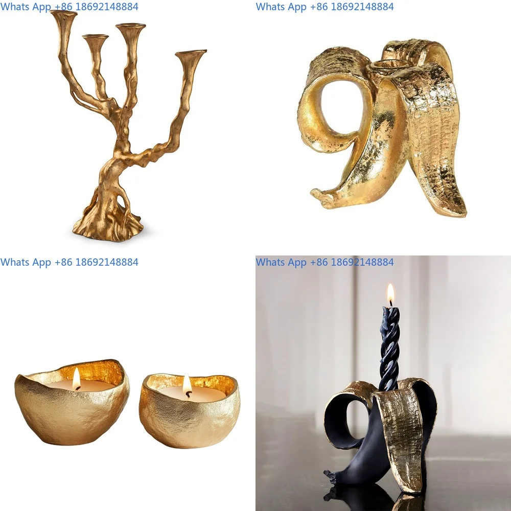 

Restaurant multi headed candle stand creative villa exhibition hall light luxury fashionable candle holder decoration ornaments