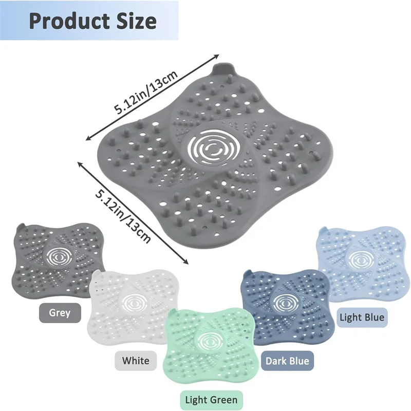 Anti-blocking Hair Catcher Hair Stopper Plug Trap Shower Floor Drain Covers Sink Strainer Filter Bathroom Kitchen Accessories