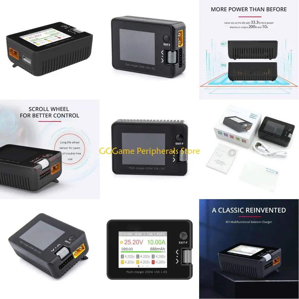 

U55B 200W 10A Balance Discharger with Servo Checkers Tester Battery for 1-6S Lipo Battery