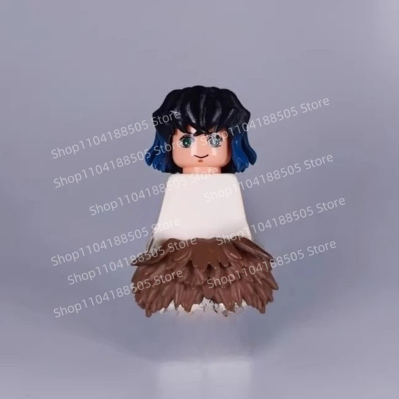 MOC Third Party Producer Zai Anime Hairstyling Accessories Hair Backpack Building Blocks Toy Splicing Assembly