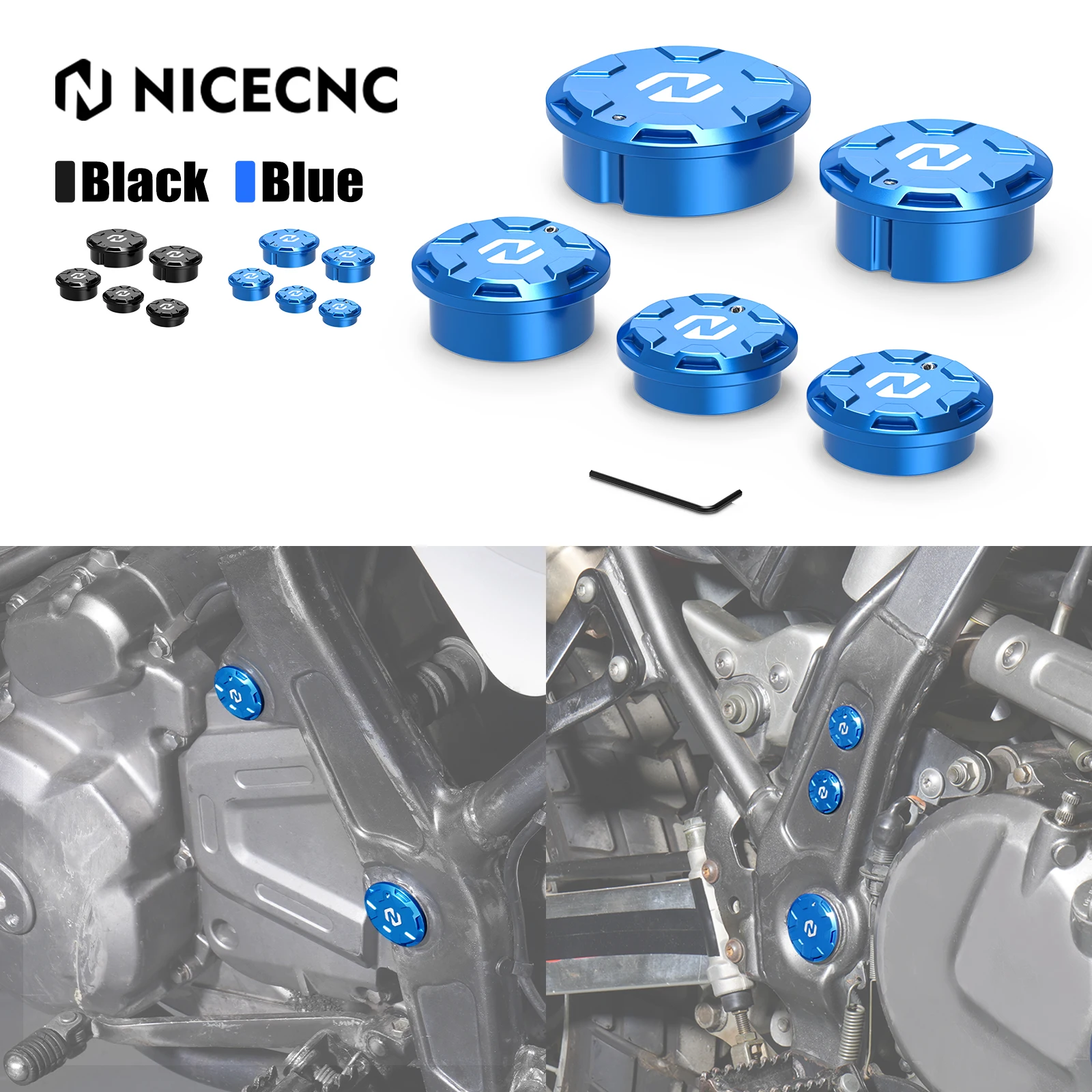 

for Suzuki DR650 1996-2024 Swingarm Pivot Caps for Suzuki DR650S DR650SE 1996-2024 2023 2022 2021 2020 2019 2018 17 Plugs Blocks