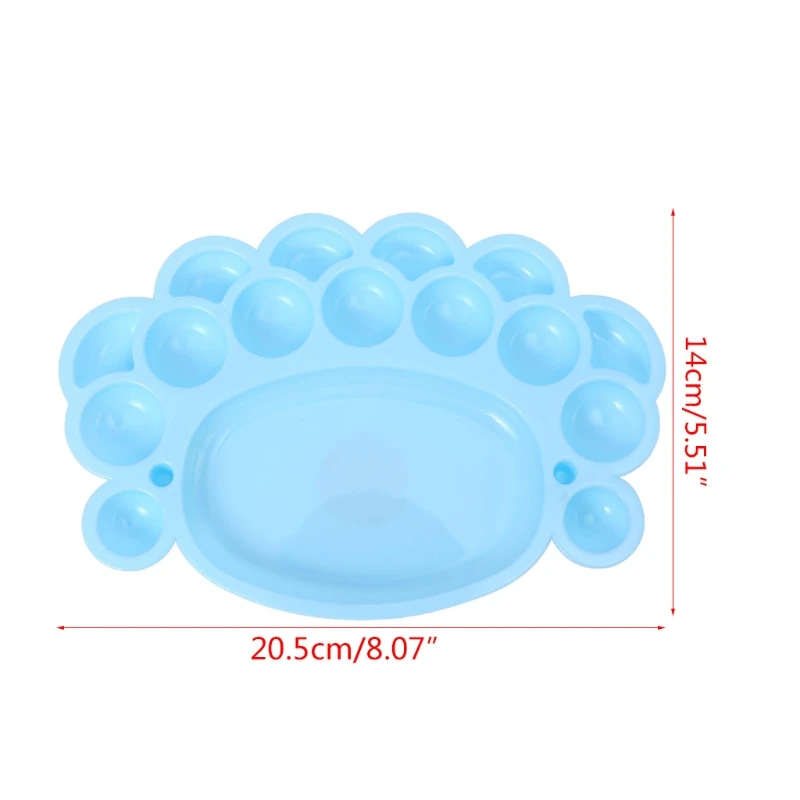 2023 nowa profesjonalna 16 studni kolorowa paleta farb taca malarska do akwareli gwasz akrylowa farba olejna losowe kolory