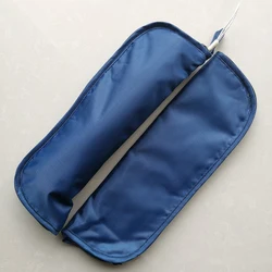 Navy Umbrella Cover Portable Folding Umbrella Storage Bag Zipper Closure with Hanging Rope for Strong Water Absorption