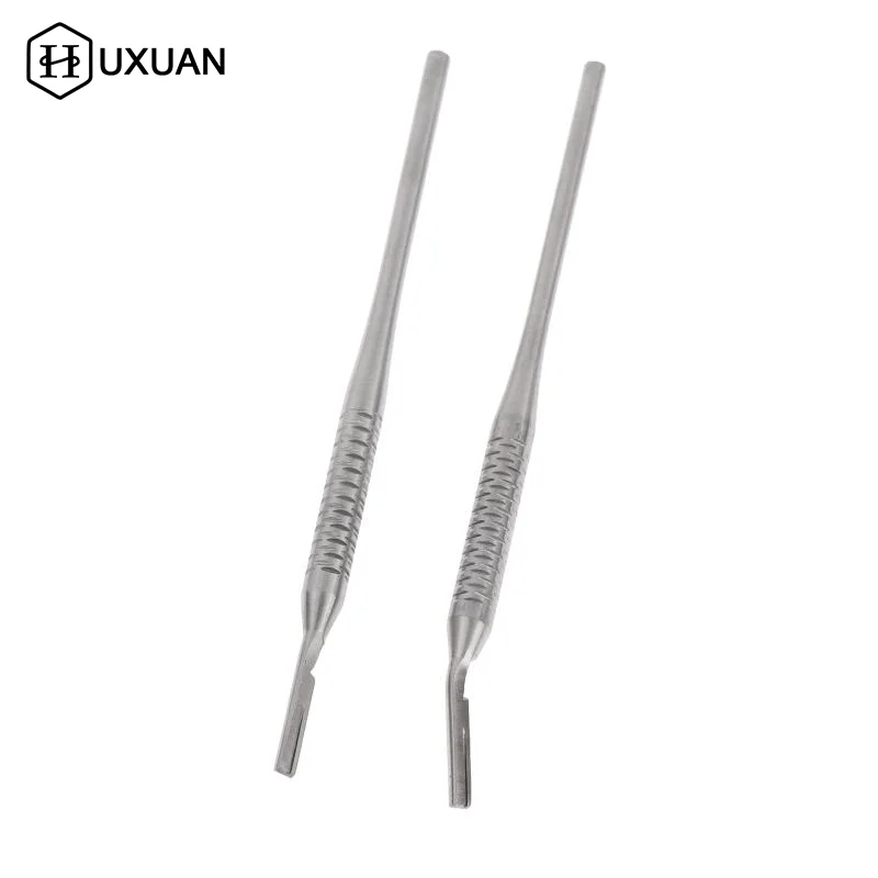 1/2 Peças Cabo de Bisturi de Aço Inoxidável Durável com Pontas Retas e Curvas para Gravação DIY e Reparo de Componentes Eletrônicos
