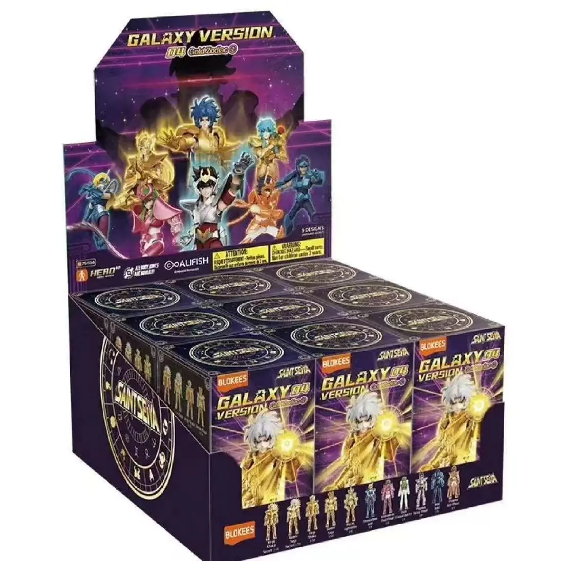

【New】In Stock Blokees Saint Seiya Galaxy VOL.4 Golden Twelve Palaces Action Figure Blind Box Athena Collect Birthday Toys Gifts