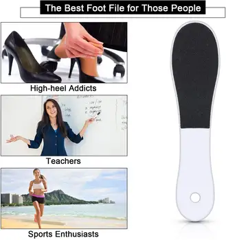 10 ks oboustranných pilníků na nohy, odstraňovačů odumřelé kůže na nohou, drhnutí nohou, odstraňovačů ztvrdlé kůže, péče o mokré a suché popraskané nohy 8 nejlepší prodej škrábadlo na nohy - №6