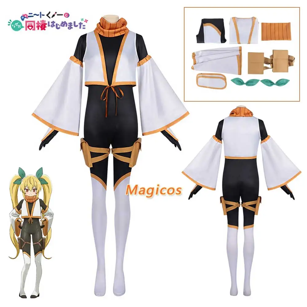 

Anime I'M Living With An Otaku Neet Kunoichi Kanae Natsumi Cosplay Costume Jumpsuits Uniform Woman Sexy Carnival Party Suit