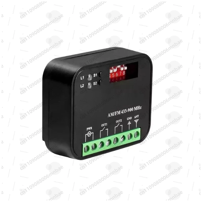 Universal Garage Remote Receiver RX 300-900MHz 9-30V Relay Module, Automatic Fixed Code Command Transmitter Box