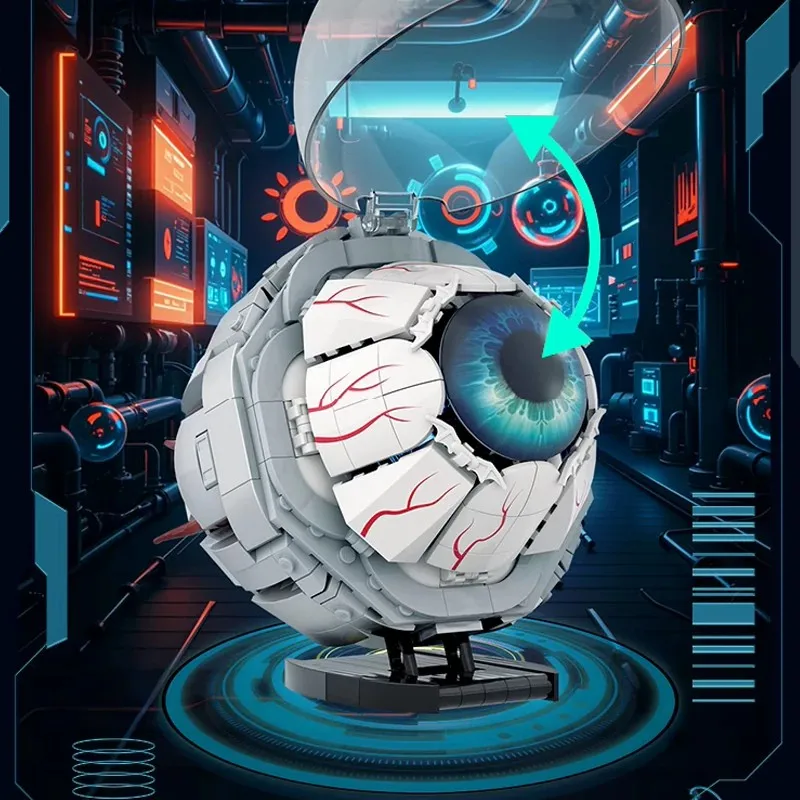 Creative Expert Eye Bouwstenen Oogbol Structuur Model Assemblage Baksteen Puzzel Educatief DIY Speelgoed voor Volwassen Cadeau