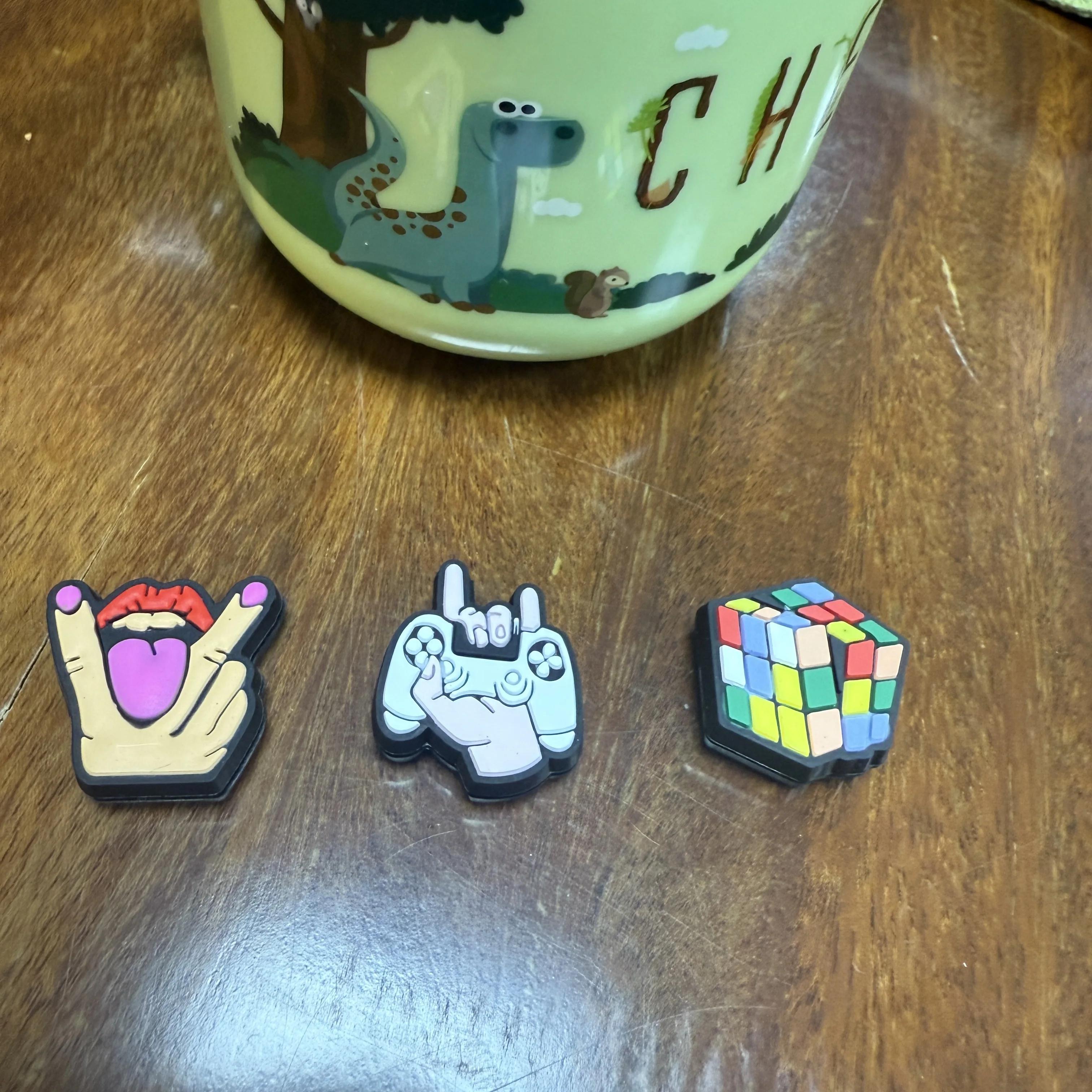 Tennis racket silicone shock absorber badminton shock absorber Rubik's cube, game console cute tennis racket accessories