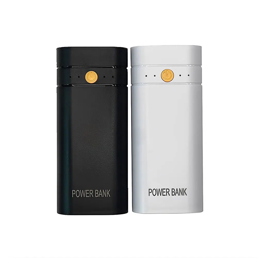 DIY Power Bank Box Flachkopf Batterie Ladegerät Außengehäuse USB Ausgang Ports Kunststoff Shell Box Power Bank Fall
