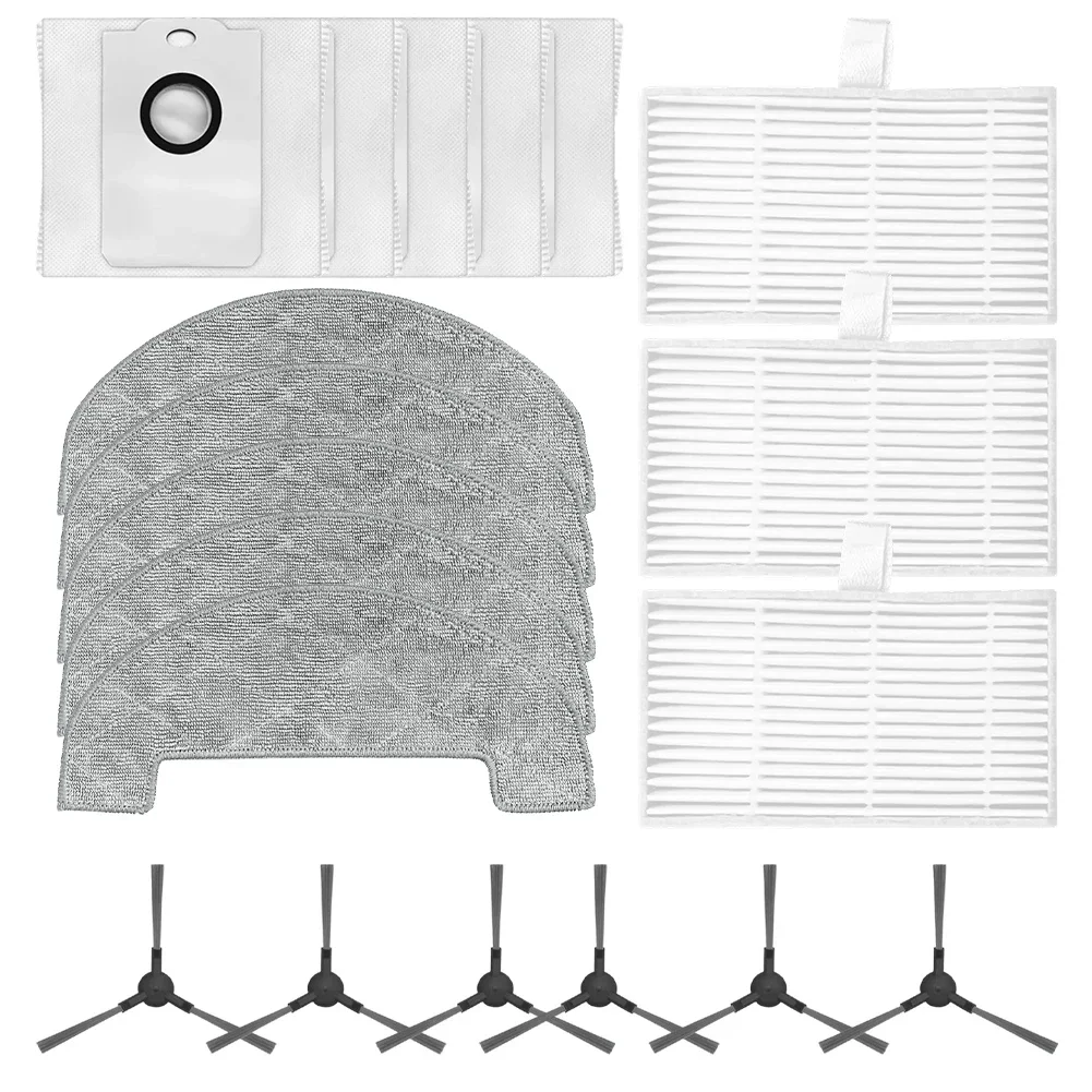 

For MYBOT X9 PRO Robot Vacuums Filter Mop Cloth Dust Bag Side Brush Kit Robot Vacuum Cleaner Replacement Accessories Cleaning