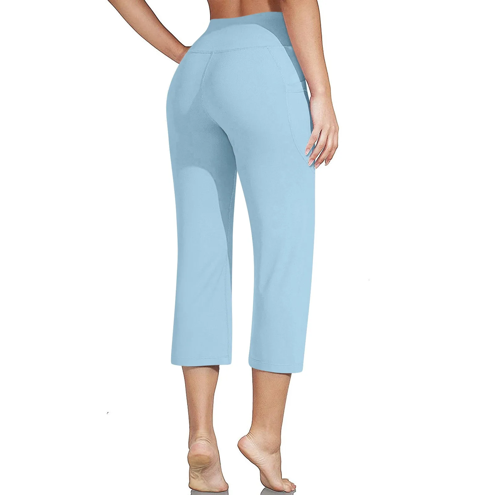 Pantalones cortos Capris de senderismo para mujer, Shorts Cargo atléticos, por debajo de la rodilla, con bolsillos, para exteriores, verano, 3/4